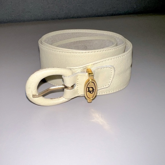 Christian Dior Vintage Leather Belt Size Small